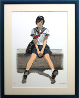 Petr Ptáček  - Před školou - grafika